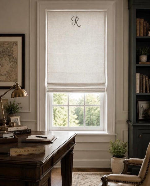 Roman Shade #138 (Simply Monogrammed)