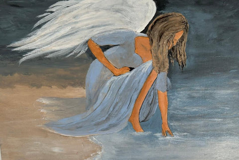 SOLD A7  Angel Touching Water