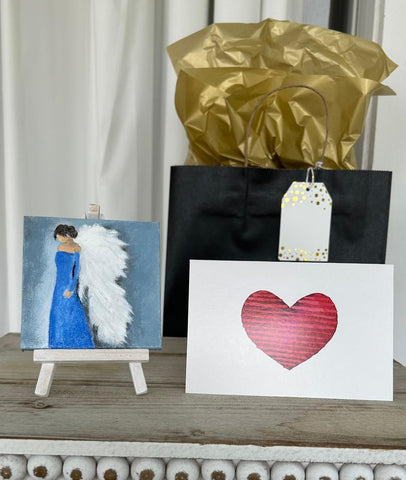 #A16 Small Angel in Blue in a Gift Bag