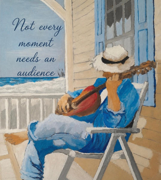 Canvas Print 11" X 14" - Chilling at the Beach - (Healing Art)