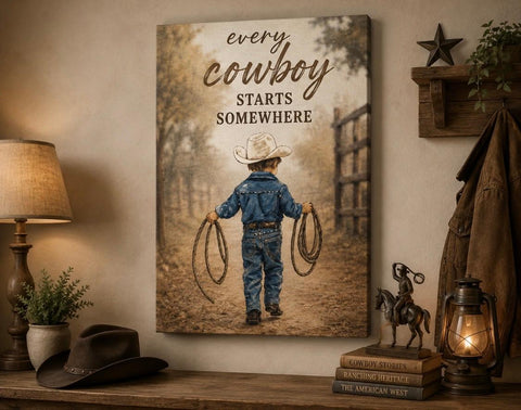 Canvas Print 11" X 14" - Every Cowboy - (Healing Art)