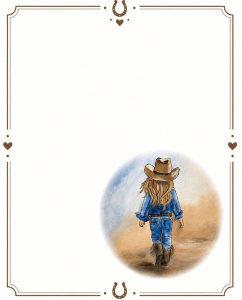 Designer Stationery  - Little Cowgirl