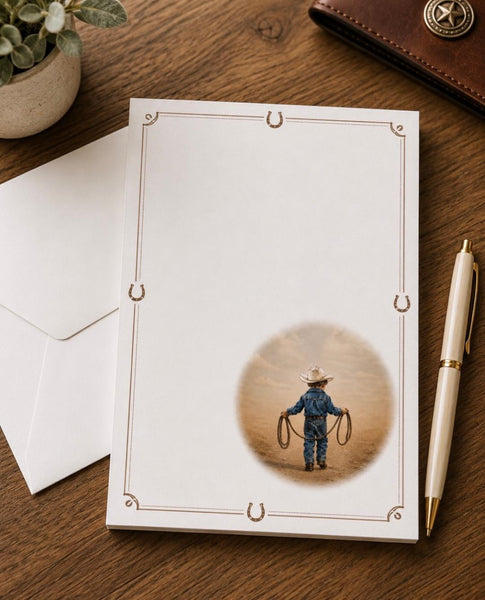 Designer Stationery  - Little Boots Cowboy