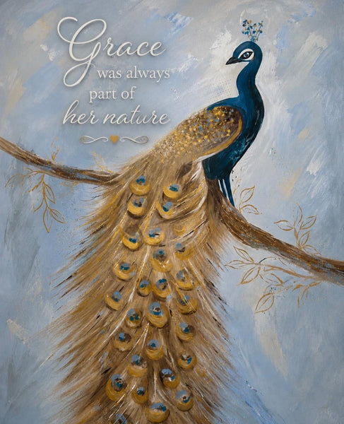Canvas Print 11” X 14” - Peacock Wall Art (Healing Art)