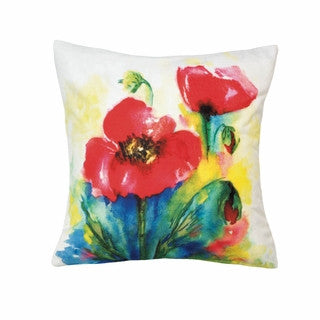#C49 Pillow, Tulip Watercolor 18 x 17