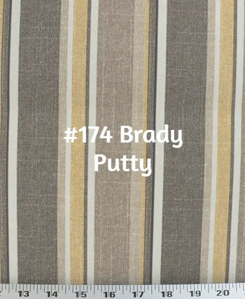 $184.00 Roman Shade Wide Stripe #5P106