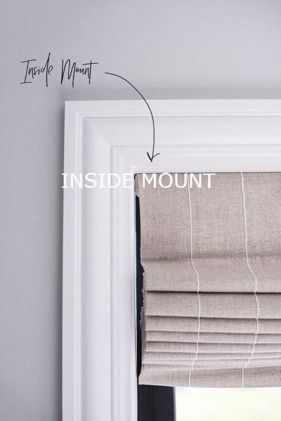 "Does an 'Outside Mount' Roman look different from an 'Inside Mount' Roman?"