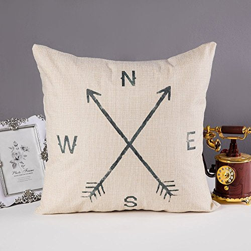 Pack of 2 Decorative Throw Pillow Covers 18 x 18 Cushion Cover for Home Décor