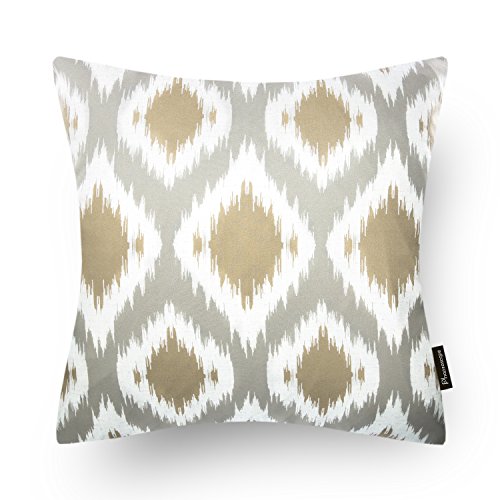 Phantoscope New Living Series Coffee Color Decorative Throw Pillow Case Cushion Cover Set of 4