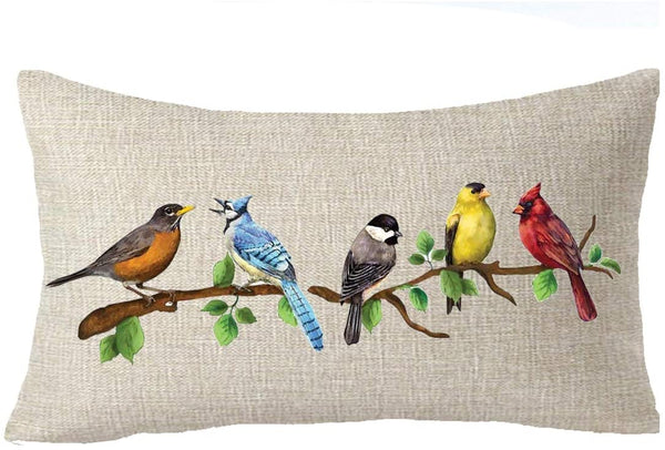 TP531 Birds Throw Pillows