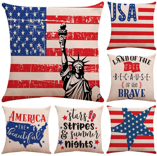 TP541 4th of July Throw Pillows