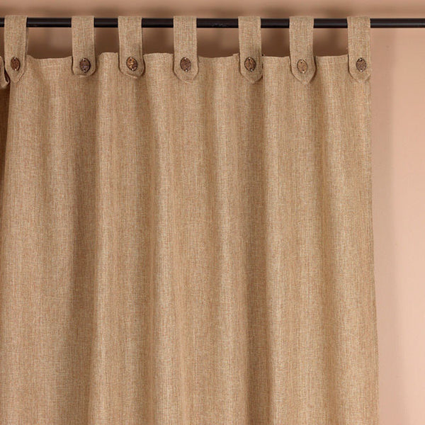 #2020 Linen Tabs Curtains with Buttons