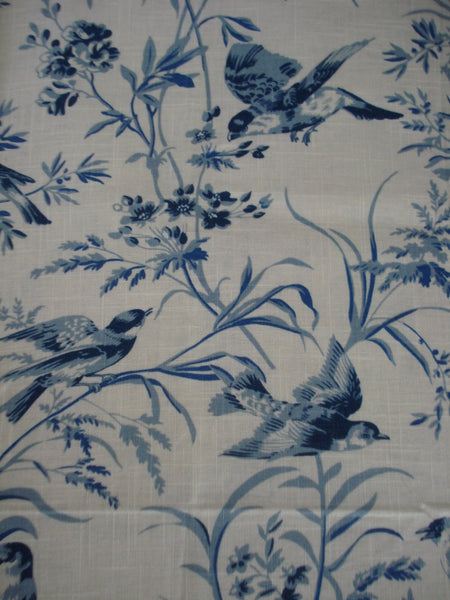 Etsy Info -  KIT #157 Relaxed Roman Shade  (Birds with Trim)