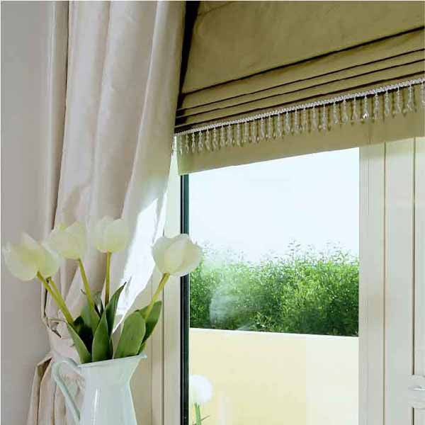 $192.00 Roman Shade with Beads #5P199
