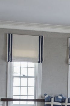 Etsy Info #117  Solid Roman Shade with Double Banding
