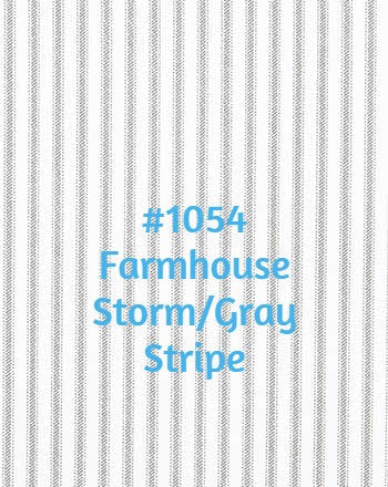 Etsy Info -  KIT #120 Roman Shade  (Farmhouse Stripes)