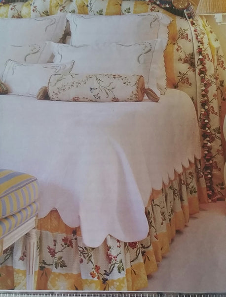 Bed Skirt Gathered, UNLINED (Group A Fabrics) #701  YOU PAY 1/2 DOWN