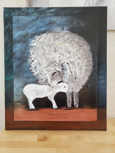 #Art805   Lamb and Mother