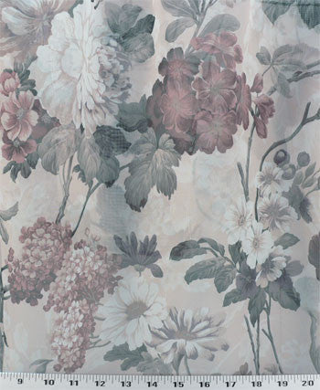 Floral Curtains, with Pinch Pleats    #2001   PAY 1/2 DOWN