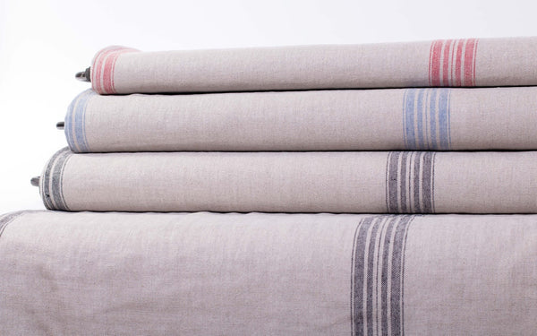 Roman Shade #097 (French "Grain Sack" Relaxed, Lined)  12th Best Seller