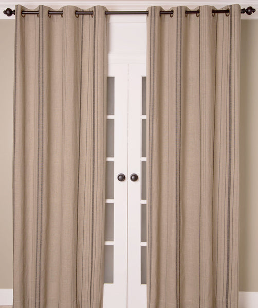 #P5507 Linen Stripes Curtain (Use Discount Code) Pay 1/2 Down