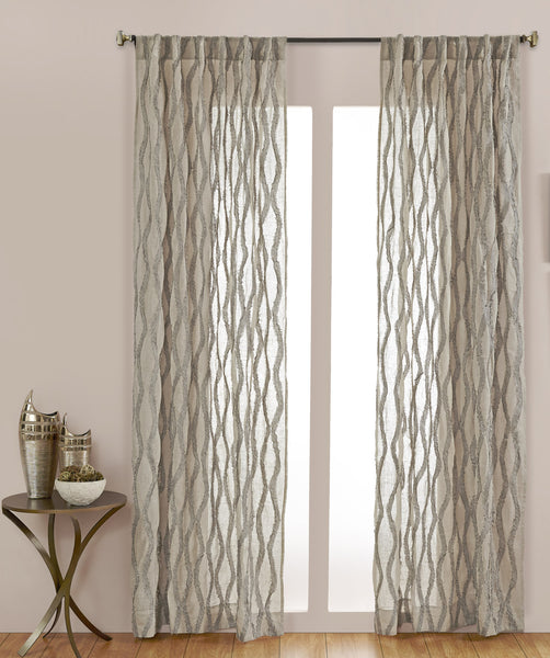 #P5523 Natural Fraying Curtain (Use Discount Code)