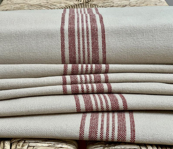 Roman Shade #097 (French "Grain Sack" Relaxed, Lined)  12th Best Seller