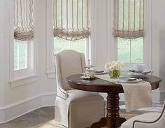 Roman Shade #097 (French "Grain Sack" Relaxed, Lined)  12th Best Seller