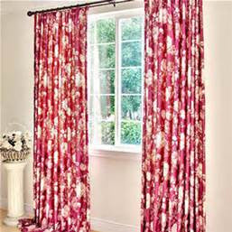 Floral Curtains, with Pinch Pleats    #2001   PAY 1/2 DOWN