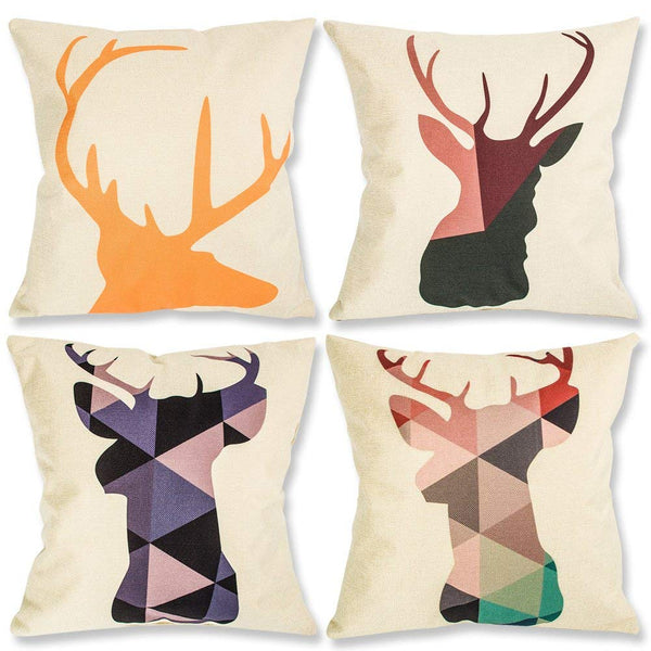 TP51 Deer Horn Throw Pillows Group