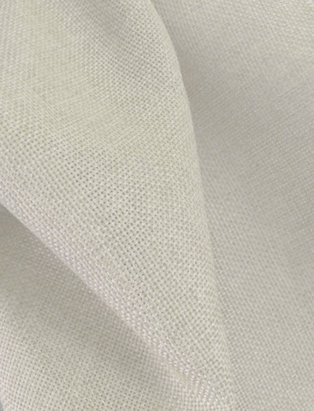 #P2015B Single Window BURLAP Look-A-Like Fabric PLEATED DRAPES