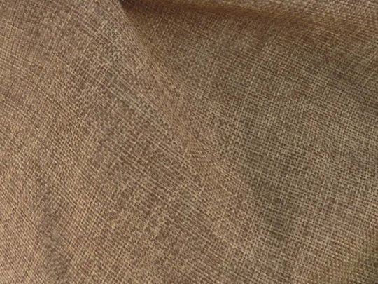 #P2015B Single Window BURLAP Look-A-Like Fabric PLEATED DRAPES