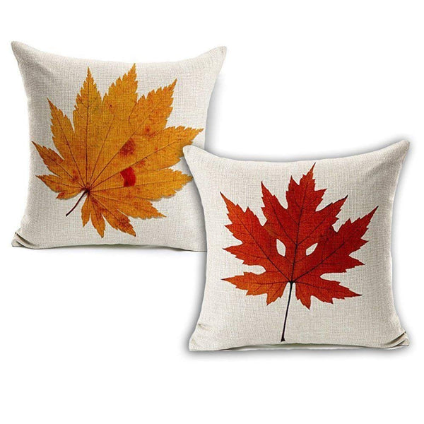 TP65 Colorful Leaves Throw Pillows Group